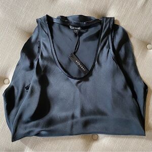 Acrobat Silk Raw Hem Tank NWT
